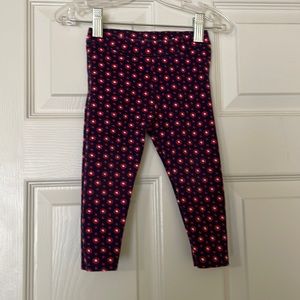 Janie and Jack navy and red patterned toddler pant.